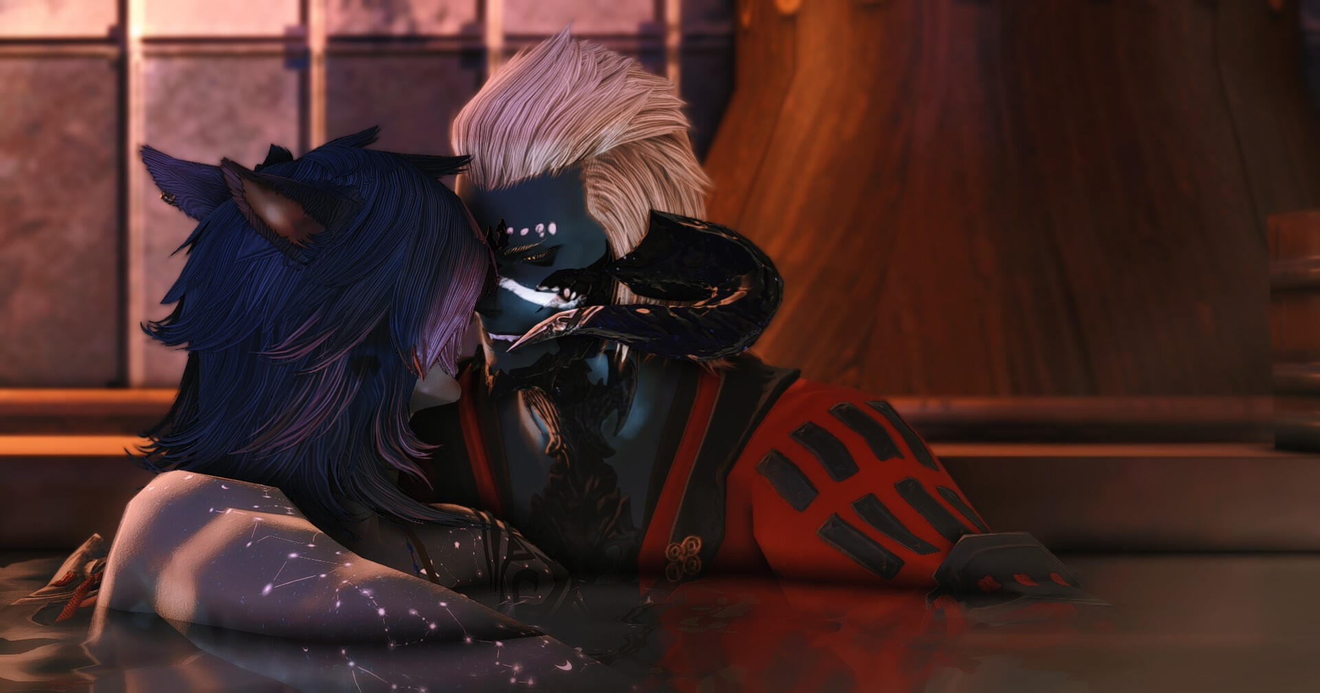 Tazzire and Ind&#39;ra enjoying a well deserved break